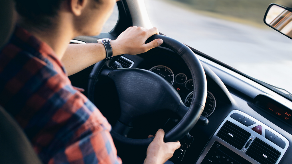 Taking a used car out for a test drive before buying